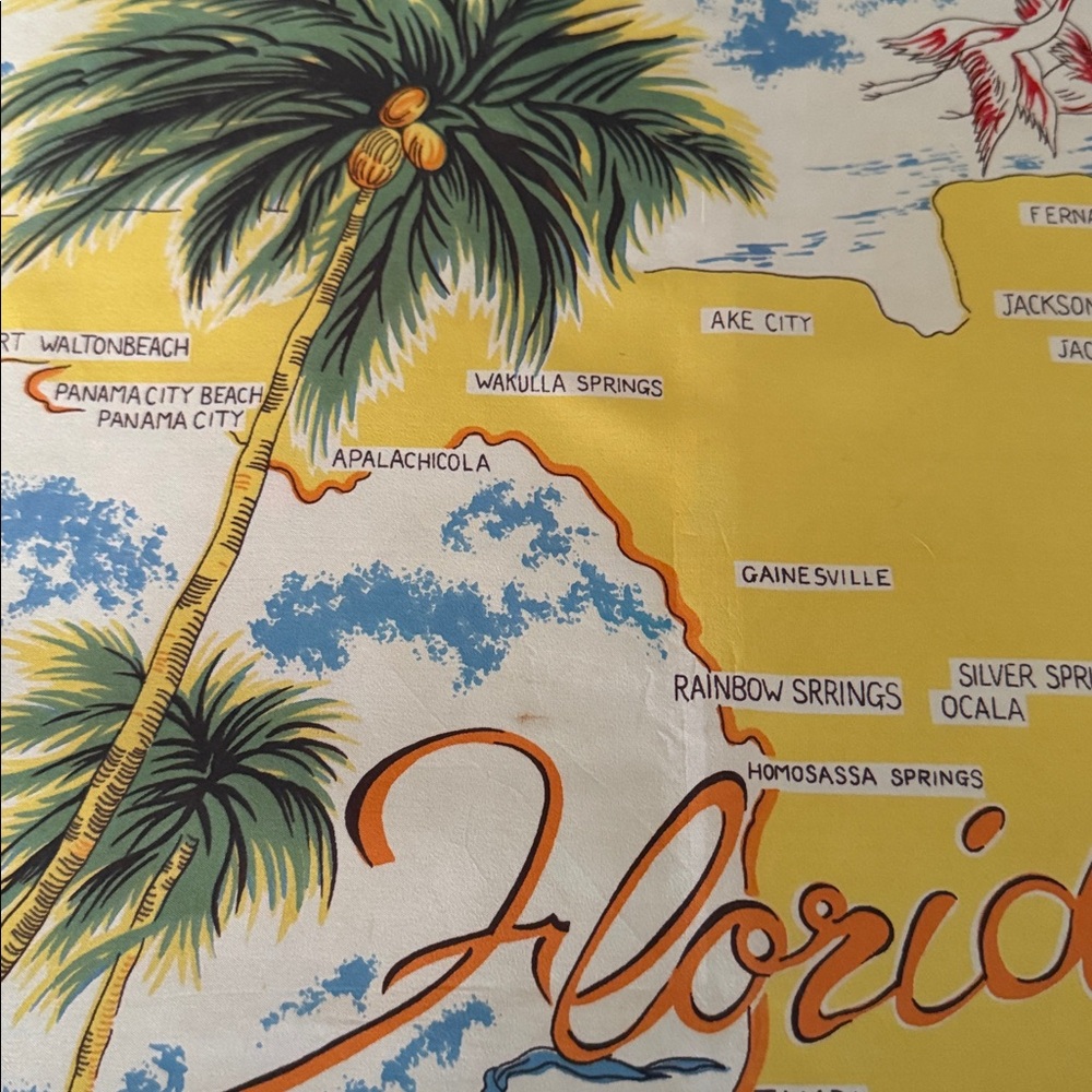 Vtg Florida Scarf - Picture 7 of 7